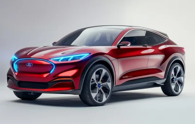 Futuristic Electric SUV