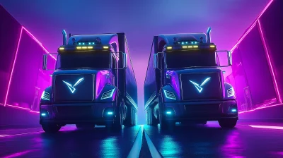 Futuristic Cyberpunk Trucks