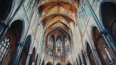 Medieval Church Interior