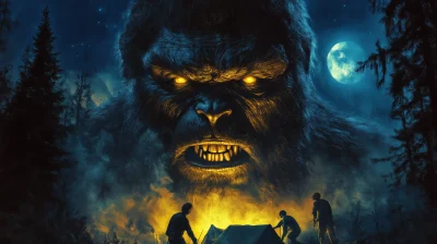 Angry Sasquatch Horror Poster