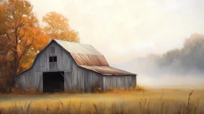 Autumn Barn Serenity