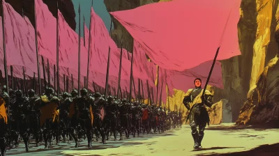 Fantasy Army from 1970s Animation