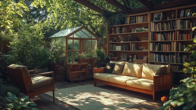 Shady Outdoor Living Room