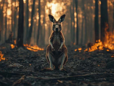 Kangaroo in Ashes