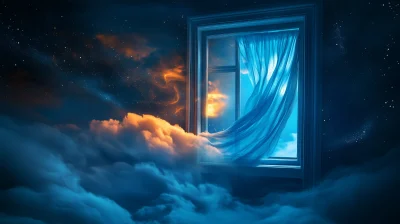 Night Curtains in the Clouds