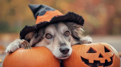 Animals in Halloween Costumes