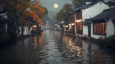 Night Reflection in Jiangnan