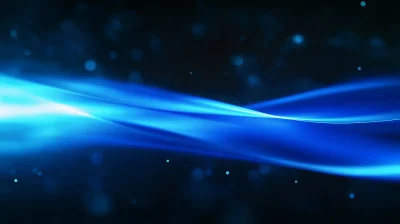 Glowing Blue Beam