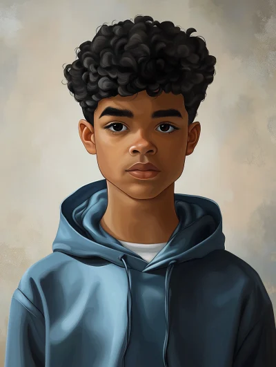 Mixed Race Teen Portrait