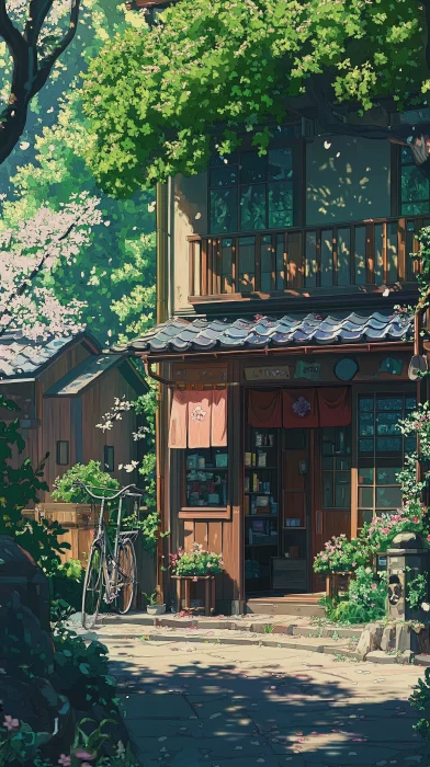 August Moment in Studio Ghibli Style