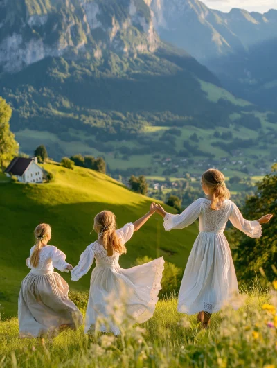 Family Dancing in the Highlands