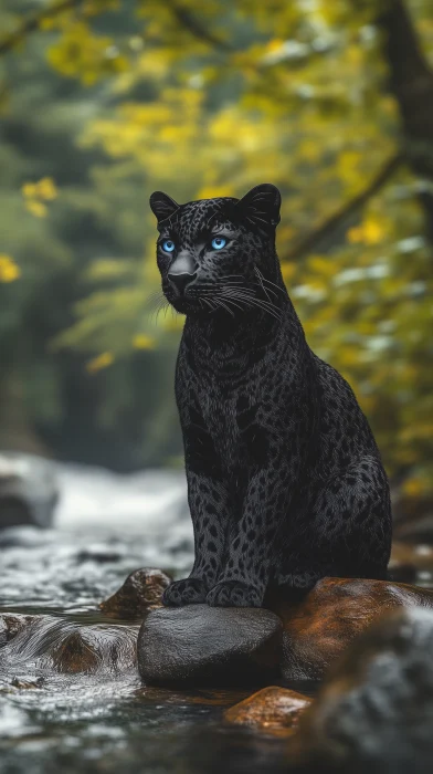 Majestic Black Leopard