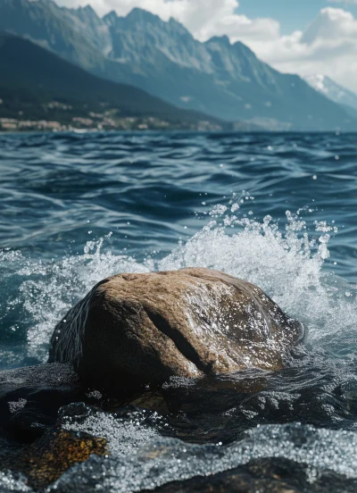 Rocky Landscape by the Sea