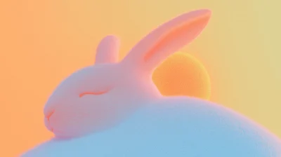 Sun and Rabbit Illustration