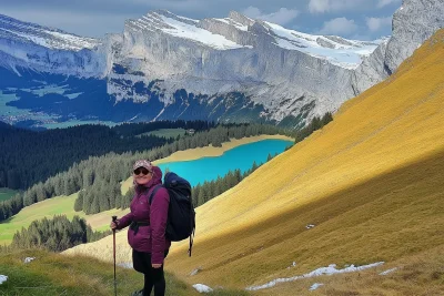 Hiking in the Swiss Mountains