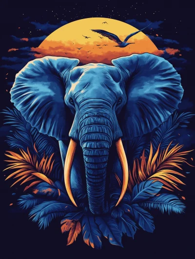 Modern Elephant in Nature