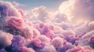 Dreamy Floral Scene