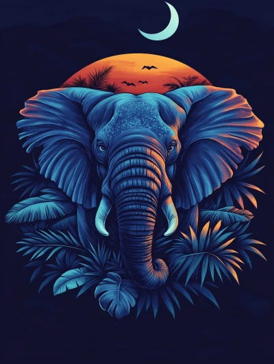 Modern Elephant in Nature