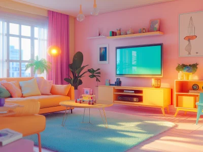 Surreal Living Room Still Life