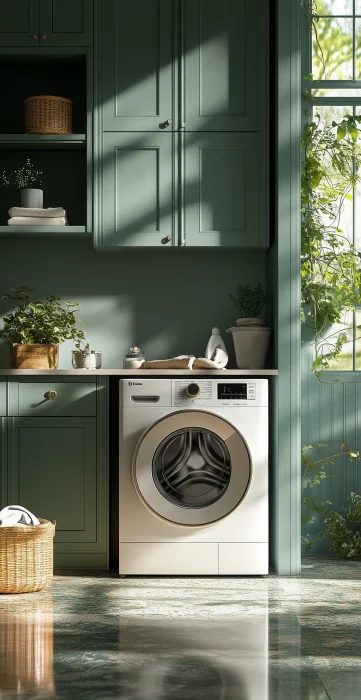 Elegant Washing Machine Display