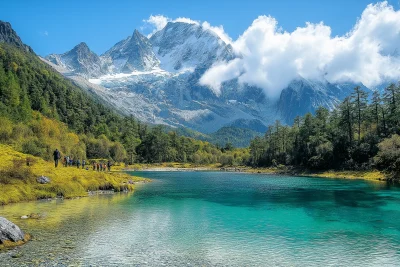 Stunning Mountain and Lake