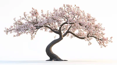 Bending Apricot Tree