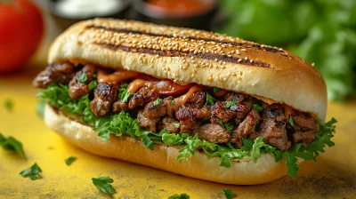 Delicious Shawarma Sandwich