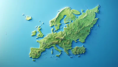 Simple Map of Europe