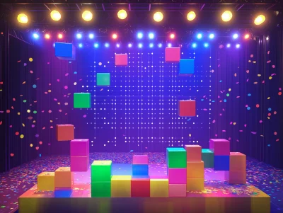 Tetris Birthday Bash Invitation