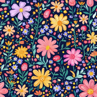 Vibrant Floral Pattern