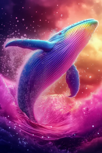 Rainbow Whale Jump