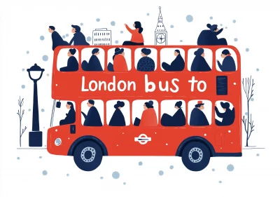 London Bus Illustration