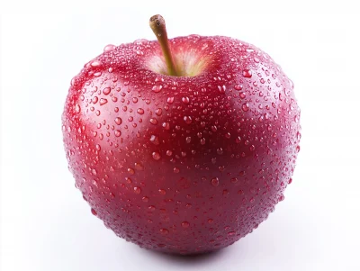 Apple on White Background