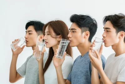 People Drinking Water