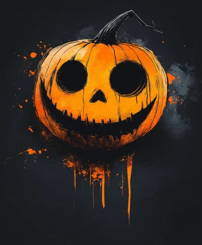 Tim Burton Style Jack O Lantern