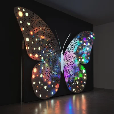 Colorful Light Art Installation