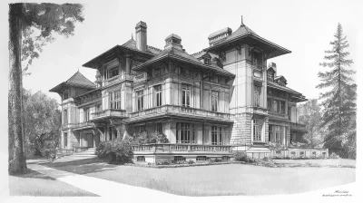 Villa Strassburger Drawing