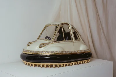 Bumper Car Sculpture