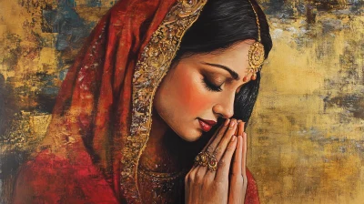 Mughal Art Prayer