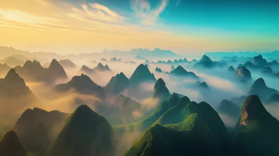 Misty Mountains of Guangxi