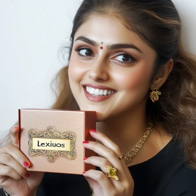 Smiling Girl with Tea Box