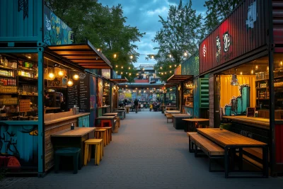 Modern Urban Food Court