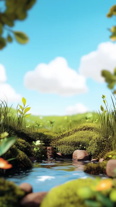 Cute Cartoon Landscape