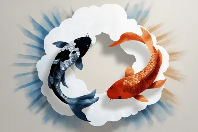 Koi Fish Logo Design