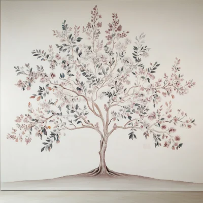 Lush Tree Wall Painting