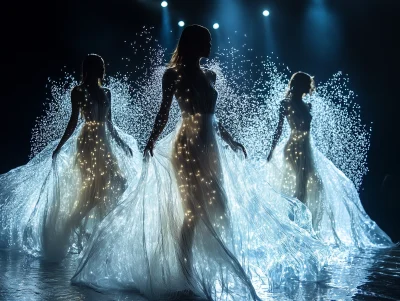 Fashion Show in Liquid Light