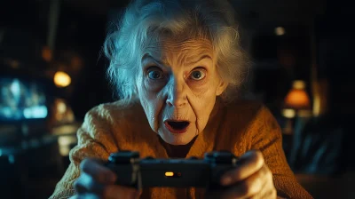 Screaming Granny with Controller