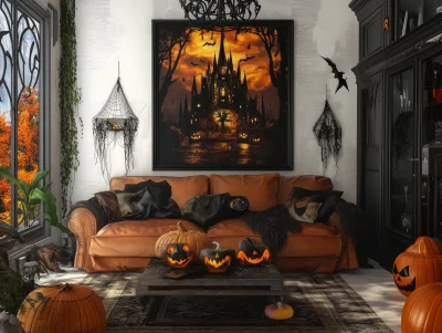 Halloween Themed Livingroom