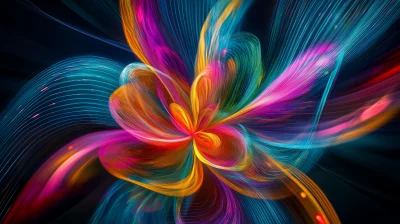 Futuristic Spinning Flower