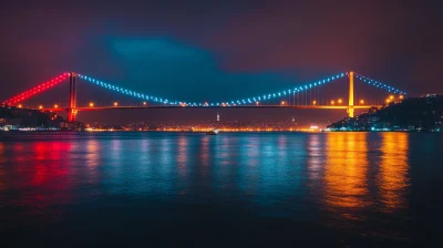 Bosphorus Bridge at Night